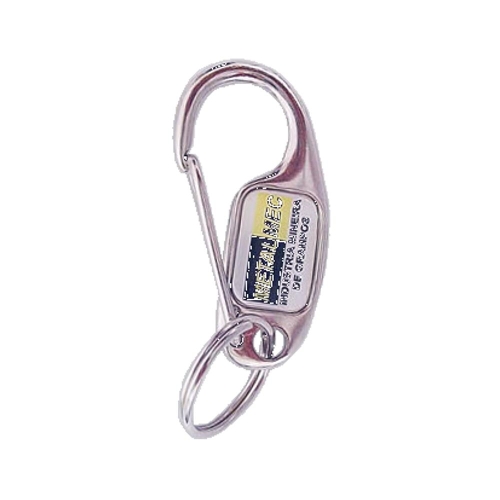 Chaveiro Anzol Personalizado – Mosquete em Metal com Resina Epóxi-ANZ