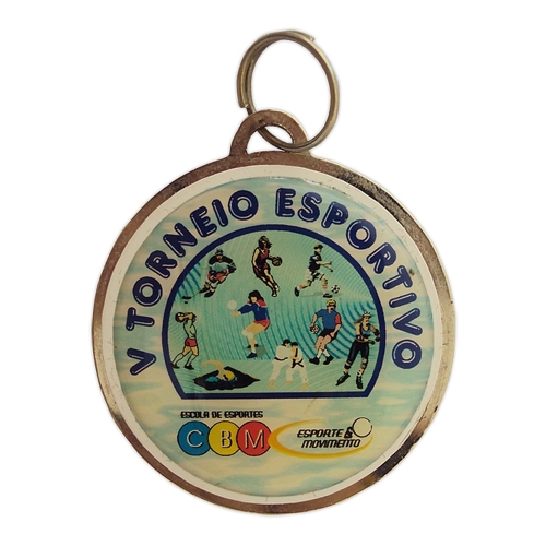 Medalha Resinada M 42x42 mm – Com Resina Epóxi e Fita de Cetim-M42