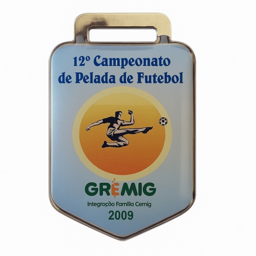Medalha Resinada Personalizada P – Arte em Policromia com Acabamento Premium-C19