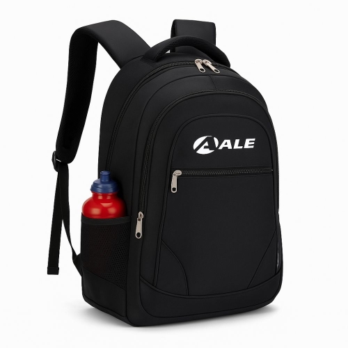 Mochila em Lona Personalizada com Bolsos Laterais e Alças Acolchoadas-M845