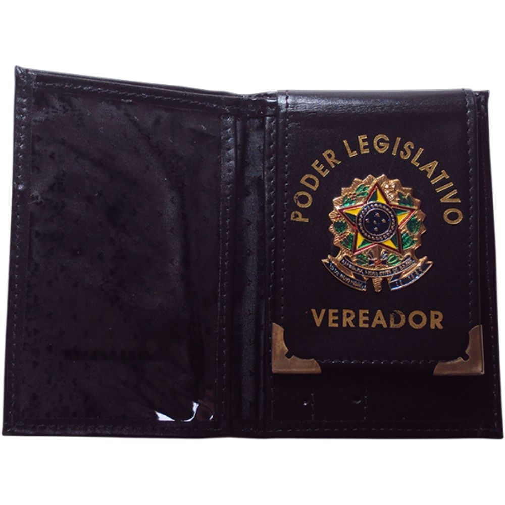 Carteira em Couro com Brasão Fundido – Personalizada