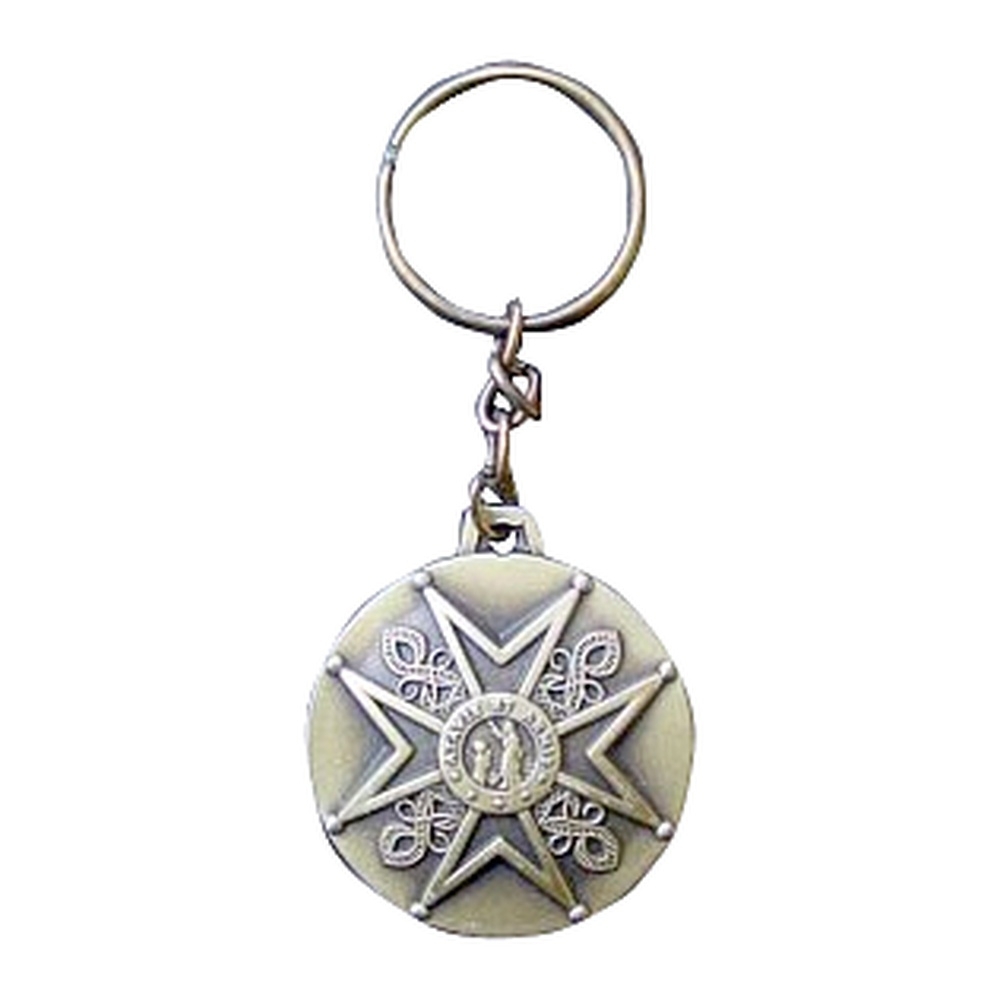 Chaveiro Estampado Ouro Velho – Relevo Fosco e Brilhante com Argola Especial