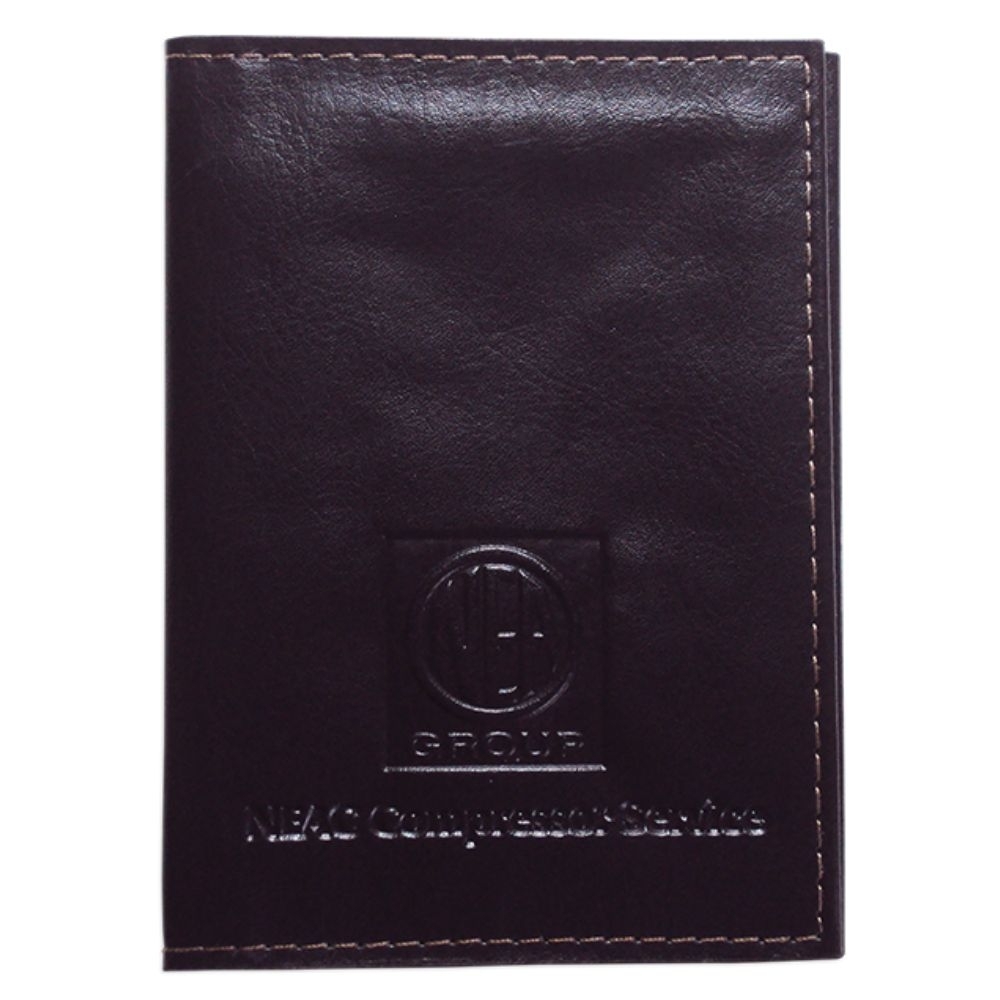 orta Documento em Couro Ecológico com Visores Transparentes-PD412